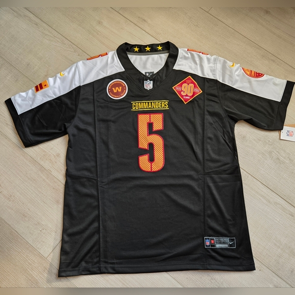 Jayden Daniels #5 Black White Jersey Men - Picture 2 of 5